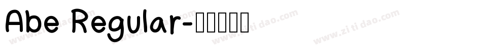 Abe Regular字体转换